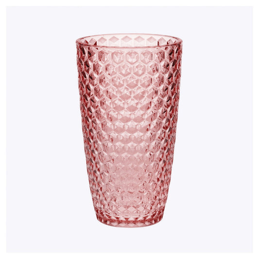 Diamond Cut Acrylic Glasses Drinking Set of 4 - 19oz