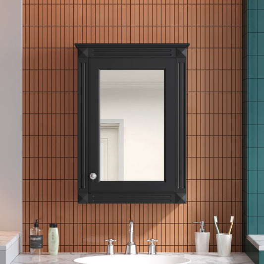 20" Wall Mounted Bathroom Storage Cabinet with Mirror