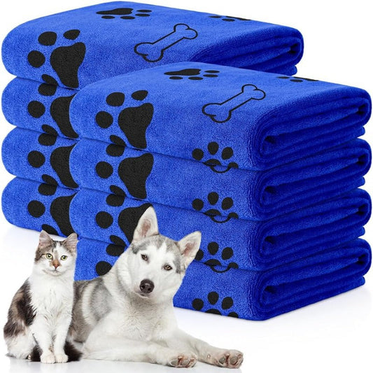 Pet bath towel quick drying and absorbent for dogs and cats bath towel soft and quick drying pet supplies