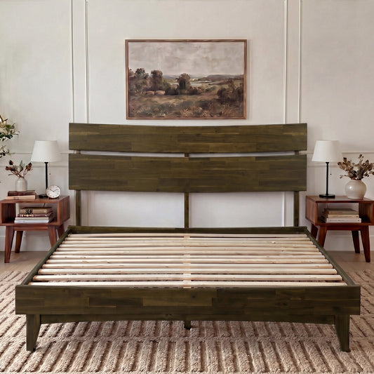 Aurora Solid Wood Bed Frame