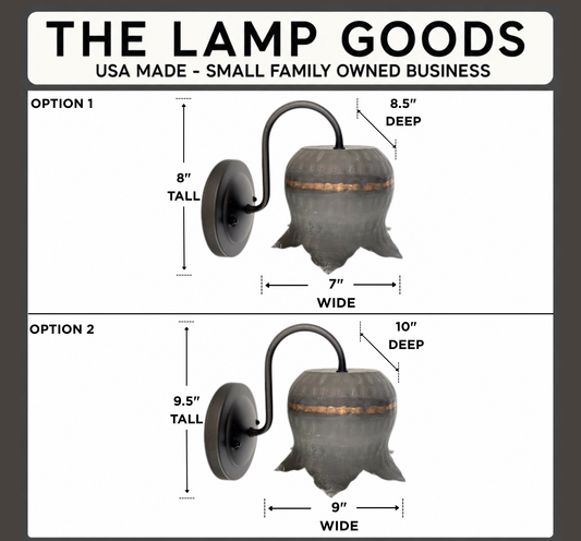 Lotus Farmhouse Wall Sconce Light