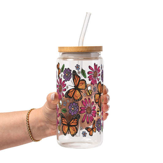 Butterfly Garden Glass Cups