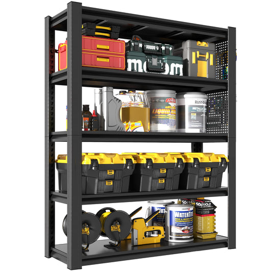Heavy-Duty 5-Tier Adjustable Storage Shelving Unit - 78"H