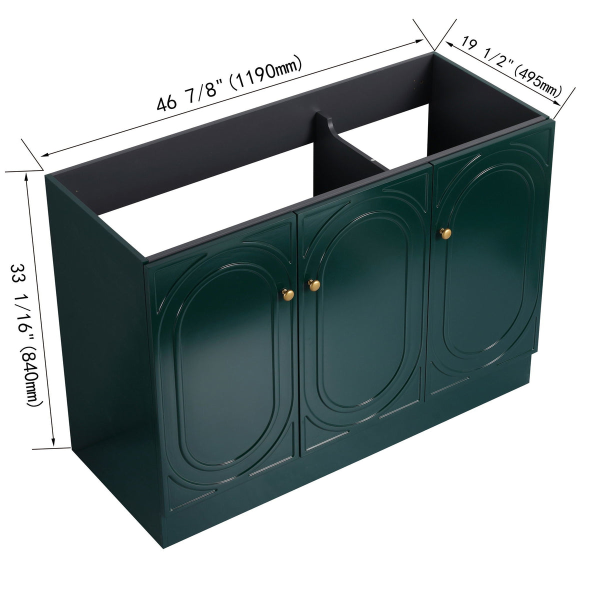 Modern Freestanding Bathroom Vanity With Soft Close Cabinet Doors