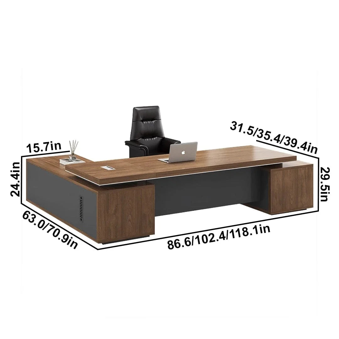 Hewson · Modern L-Shaped Executive Desk