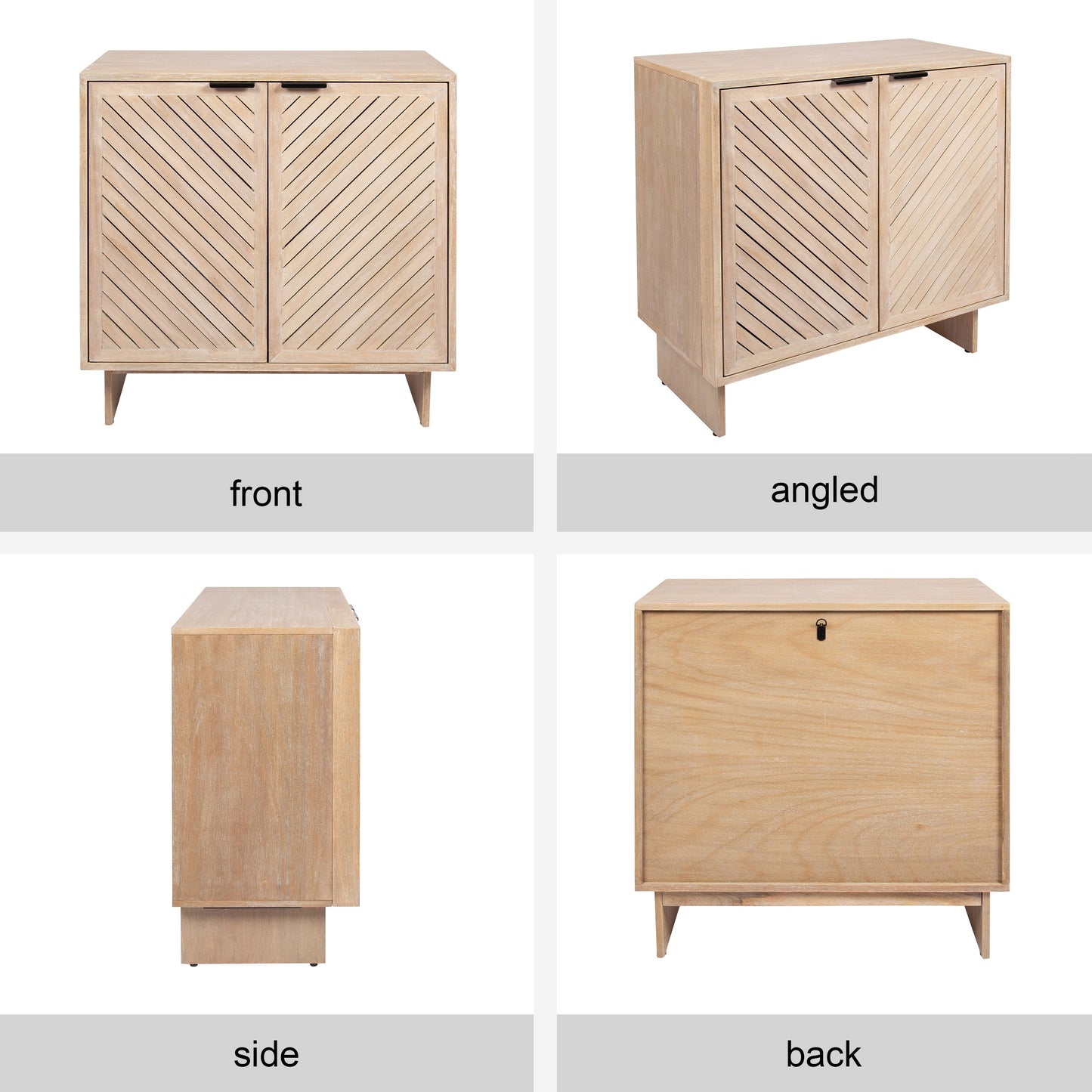 Mezzeta Wood Floor Storage Cabinet