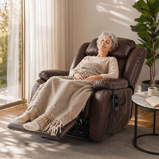 Power Lift Chair Recliner | Lay Flat | by Latitude Run