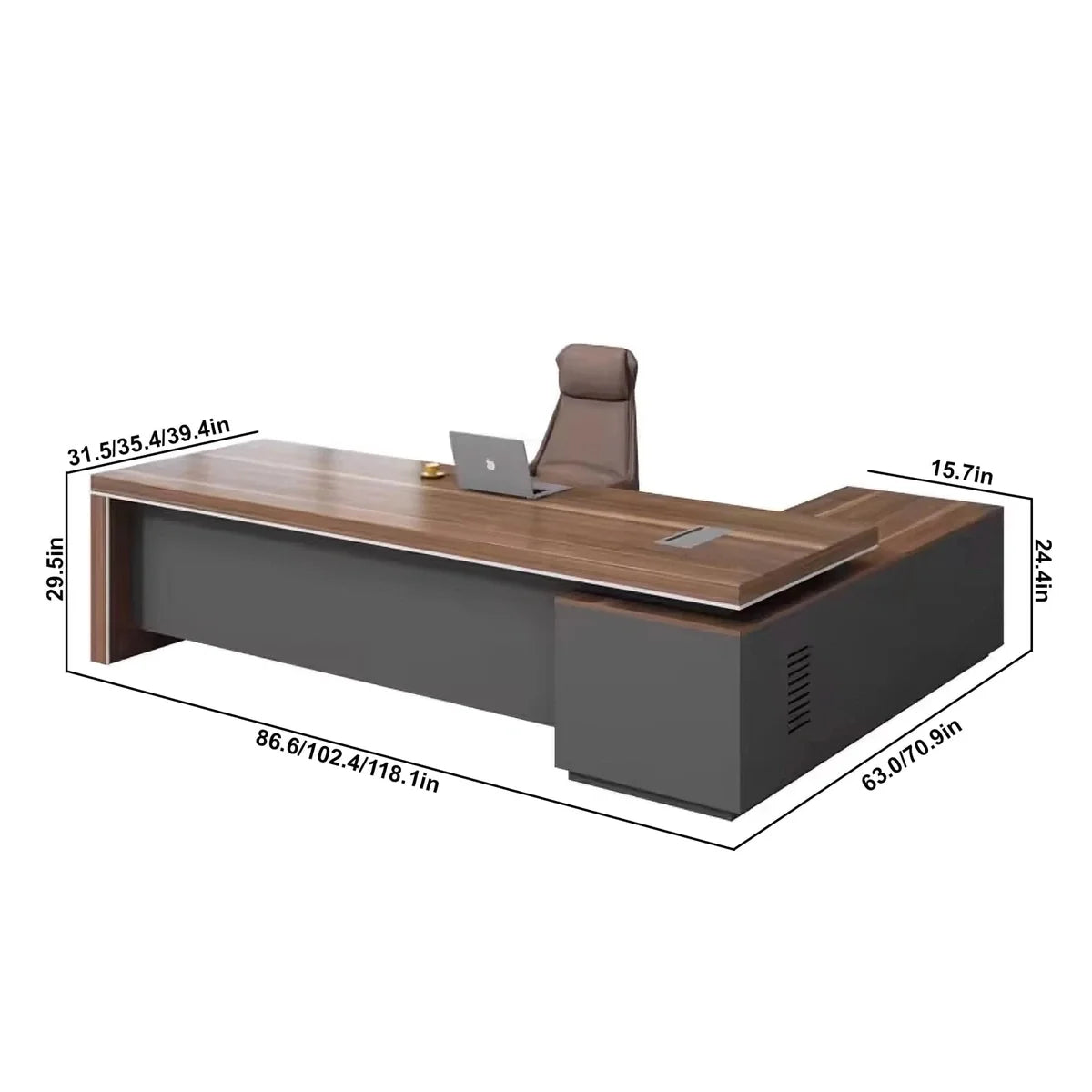 Belford · Modern Executive L-Shaped Desk