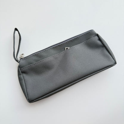 Fabric Pencil Case with Handle — Double Zipper Pockets