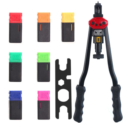 16" Rivet Nut Gun Kit Nut Sert Rivnut Tool With 15pcs Metric and UNC Mandrels