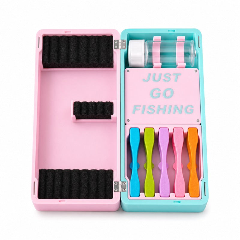 Micro Fishing Multifunction Rig Organizer Box Set - Compact Tackle Storage, Floats&Baits Not Included