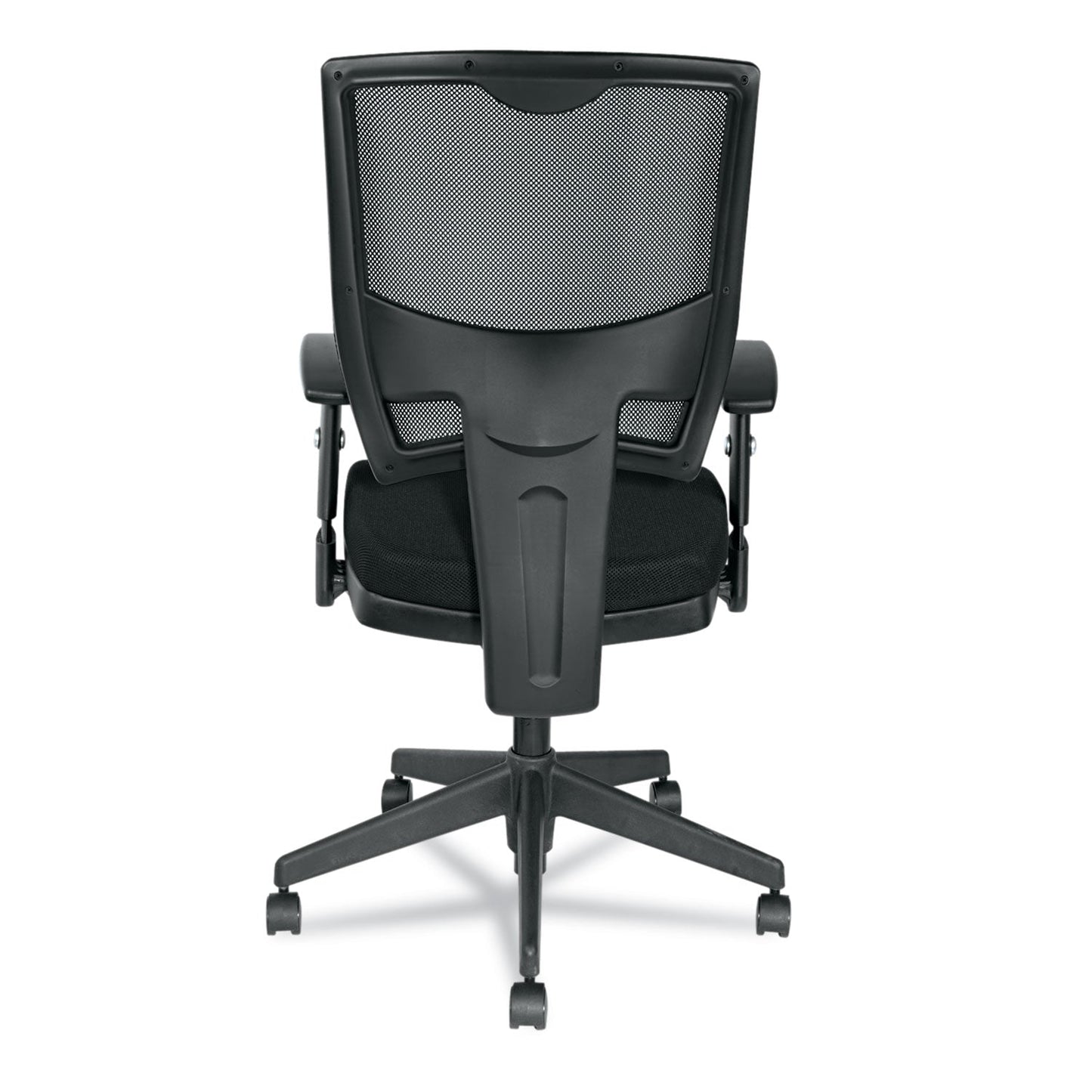 Alera Epoch Series Fabric Mesh Multifunction Chair, Supports Up to 275 lb, 17.63" to 22.44" Seat Height, Black