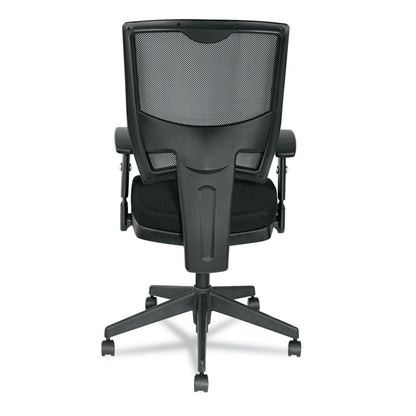 Alera Epoch Series Fabric Mesh Multifunction Chair, Supports Up to 275 lb, 17.63" to 22.44" Seat Height, Black