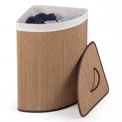 15 Gallon Bamboo Laundry Hamper with Removable Liner
