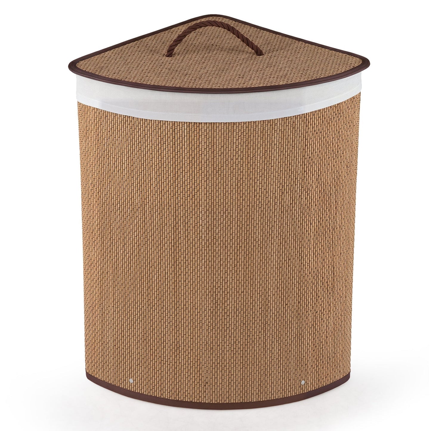 15 Gallon Bamboo Laundry Hamper with Removable Liner