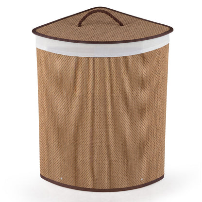 15 Gallon Bamboo Laundry Hamper with Removable Liner