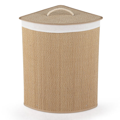 15 Gallon Bamboo Laundry Hamper with Removable Liner