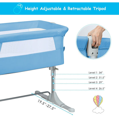 Travel Portable Baby Bed Side Sleeper Bassinet Crib with Carrying Bag