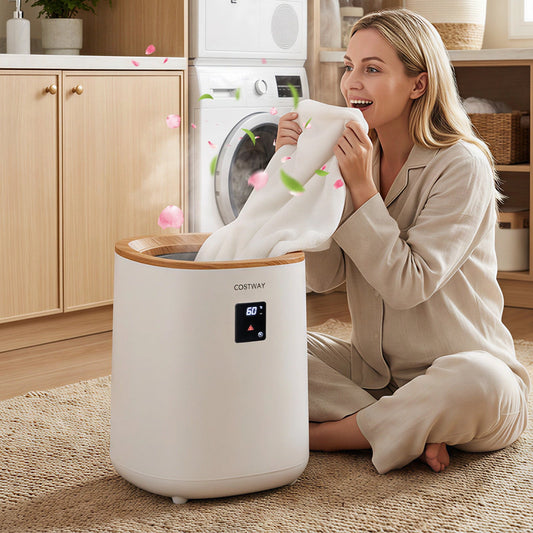18 L Large Blanket Towel Warmer with LED Display for Bathroom-White