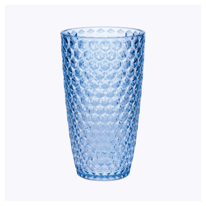 Diamond Cut Acrylic Glasses Drinking Set of 4 - 19oz