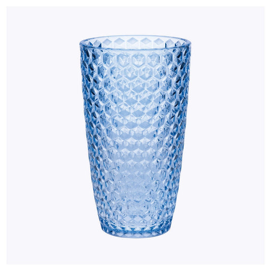 Diamond Cut Acrylic Glasses Drinking Set of 4 - 19oz