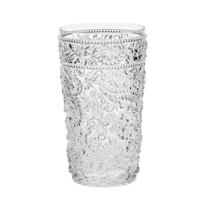Paisley Acrylic Glasses Drinking Set of 4 Hi Ball (17oz)