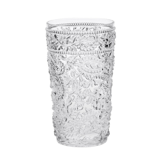 Paisley Acrylic Glasses Drinking Set of 4 Hi Ball (17oz)
