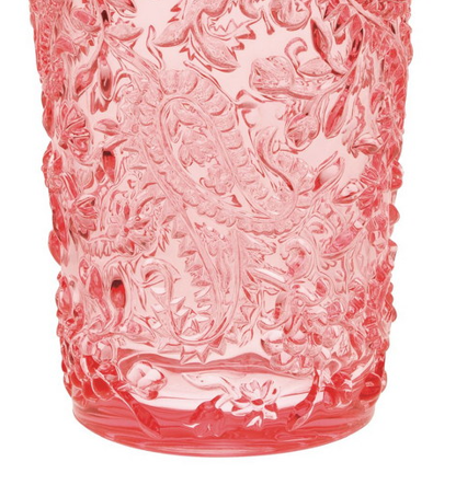 Paisley Acrylic Glasses Drinking Set of 4 Hi Ball (17oz)