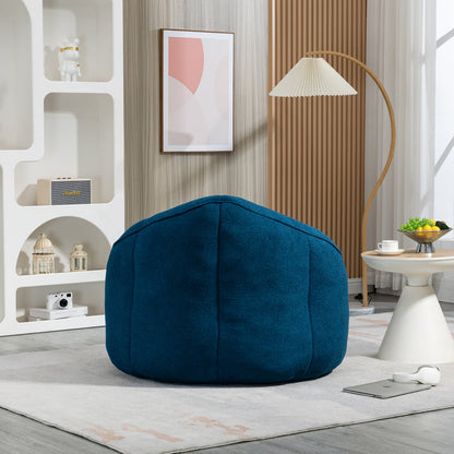 Bean Bag Sofa Chair with Footrest | High-Density Foam Fill & Super Fibre Fabric — Adult Lounger for Living Room & Bedroom