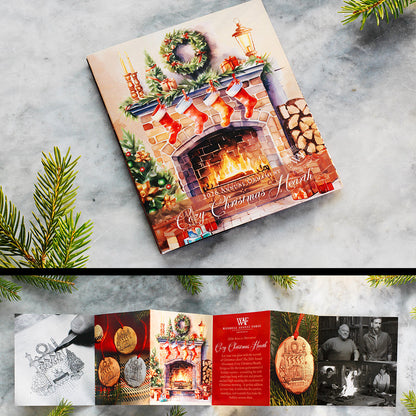 2026 Annual Ornament- Cozy Christmas Hearth (Aluminum)