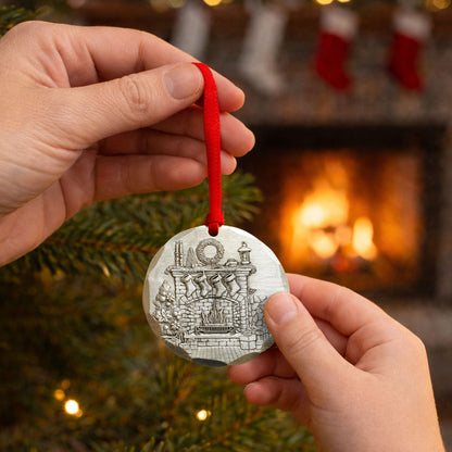 2026 Annual Ornament- Cozy Christmas Hearth (Aluminum)
