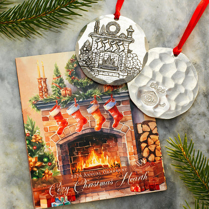 2026 Annual Ornament- Cozy Christmas Hearth (Aluminum)