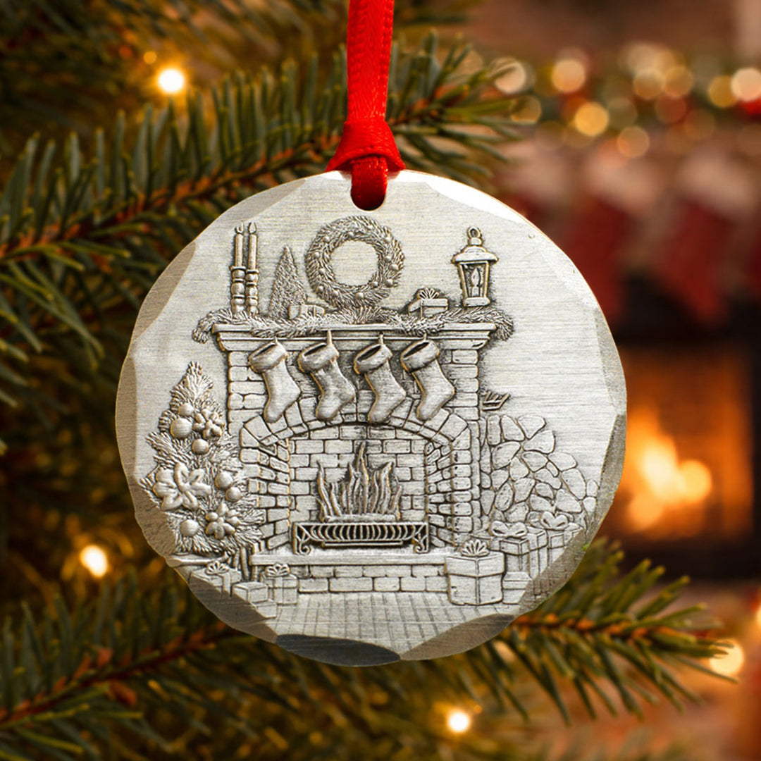 2026 Annual Ornament- Cozy Christmas Hearth (Aluminum)