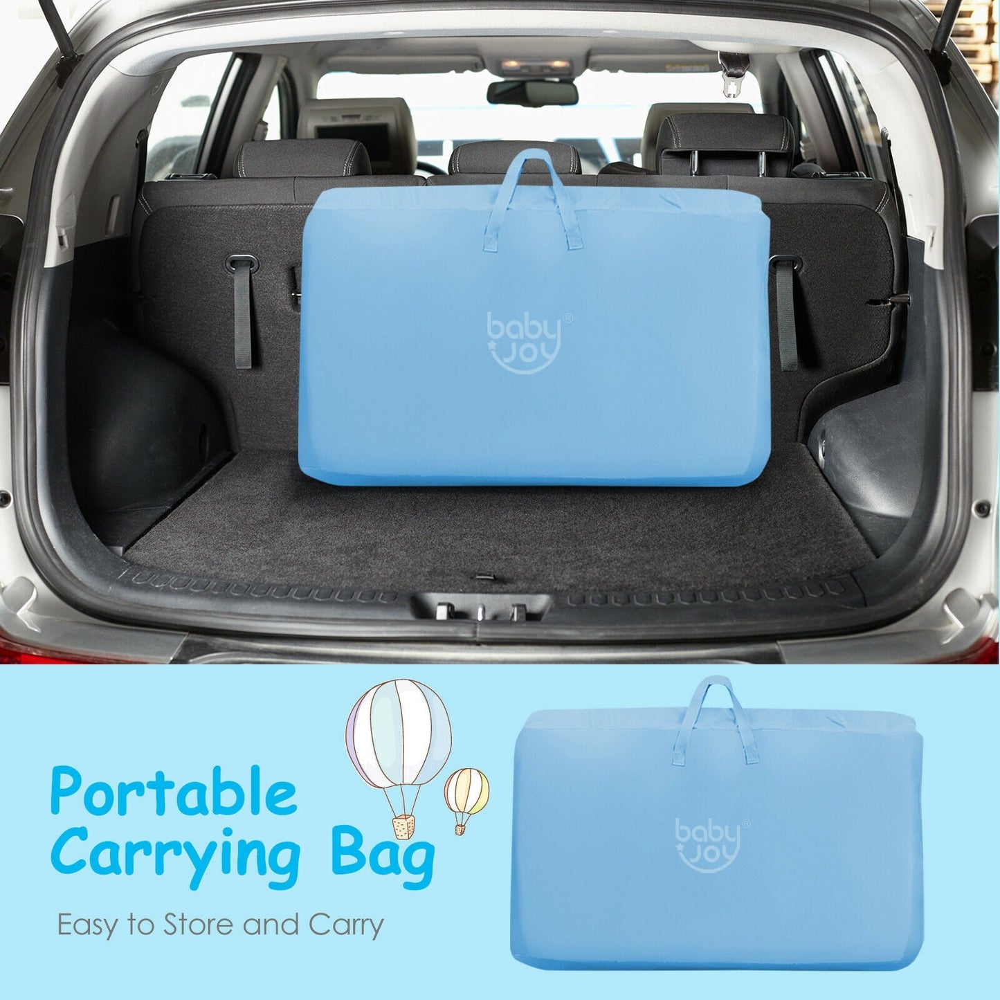 Travel Portable Baby Bed Side Sleeper Bassinet Crib with Carrying Bag