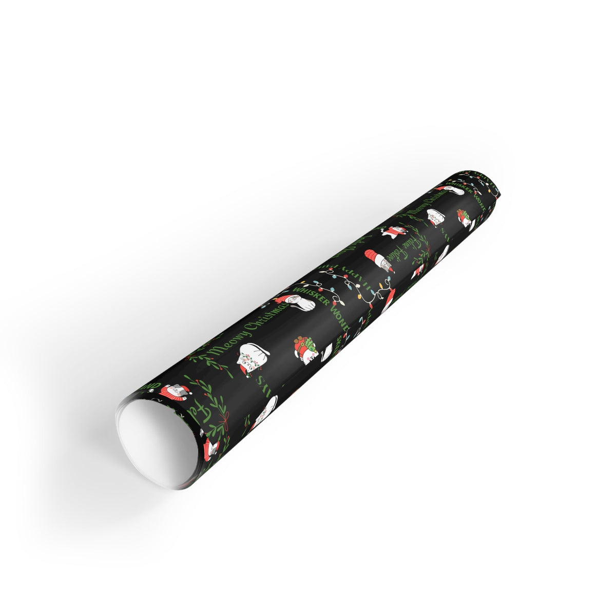 Cat Pun Christmas Gift Wrap Roll for Purr-fect Holiday Gift Giving