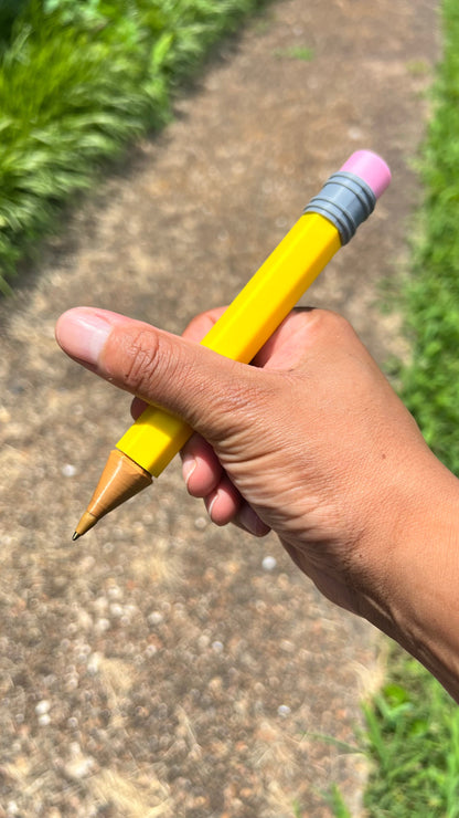 3D Printed Jumbo Pencil Pen — Novelty Oversized Pencil | BIC Refillable | Back to School | Daisie Designs