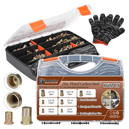 860Pcs Rivet Nut Tool Kit