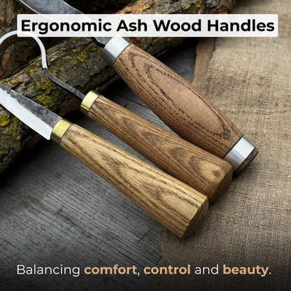 3-Piece Spoon Carving Tool Set