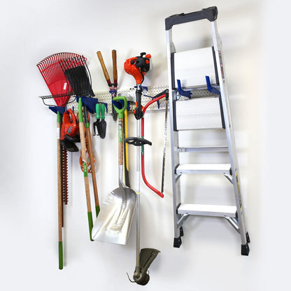 Garage Storage Lawn & Garden Tool Organization Wall Organizer Rack - Pegboard with Accessories