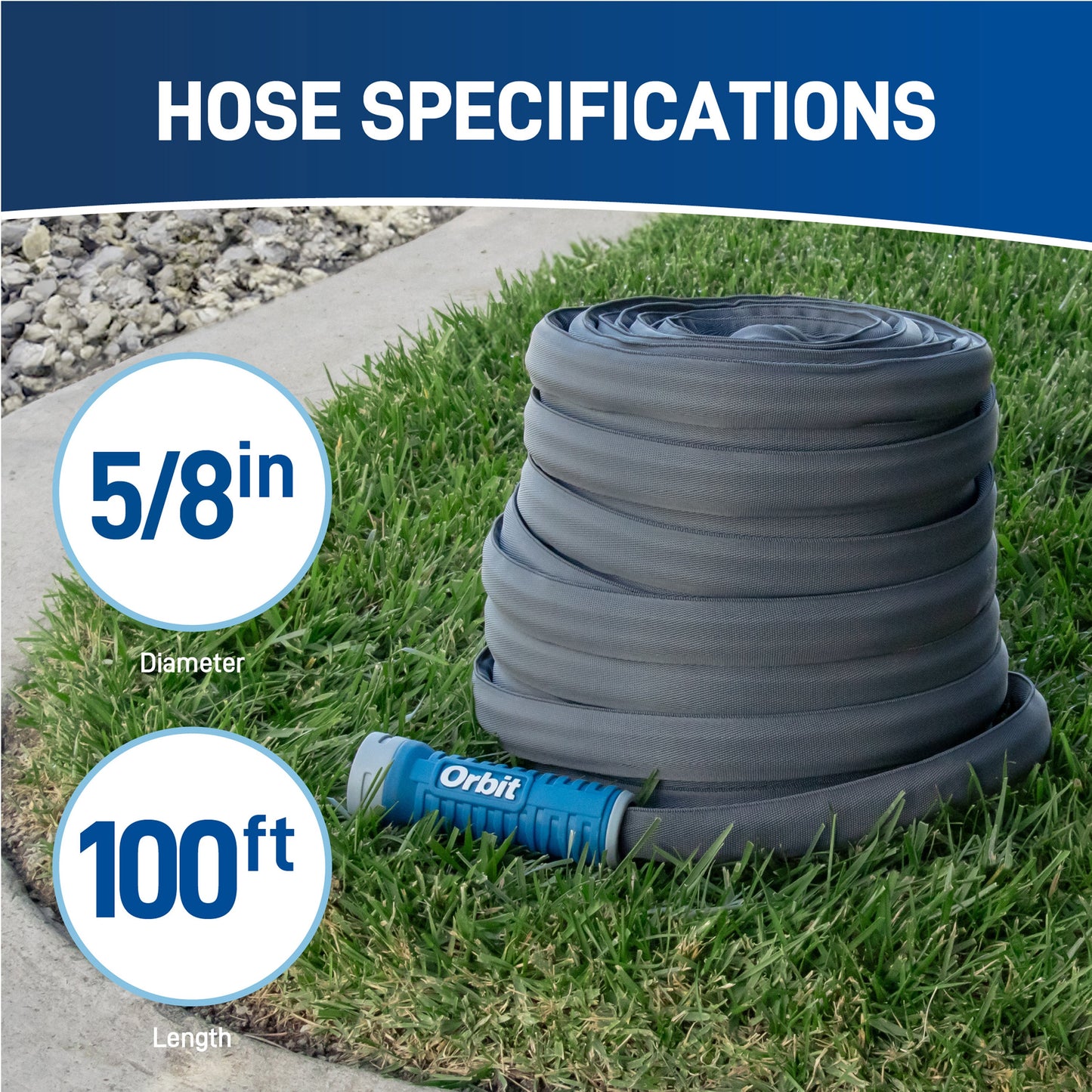 100 ft X 5/8" Heavy Duty Fabric Hose 33180