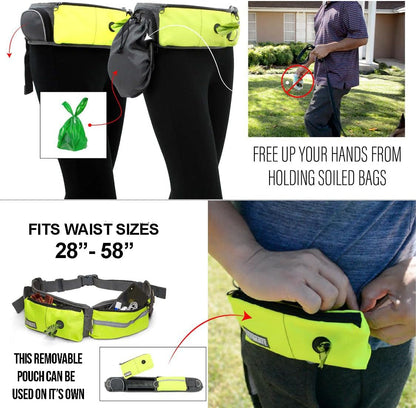 Hands Free Dog Leash Two Dogs Double Bungee Reflective Running Kit