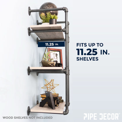 3 -Tier Wall Mounted Shelf By PIPE DECOR