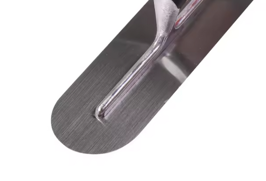 High Quality Stainless Trimming shovel, 35 Cm x 5 cm, very suitable for buckets, slate, plaster, concrete, curved handle, high c