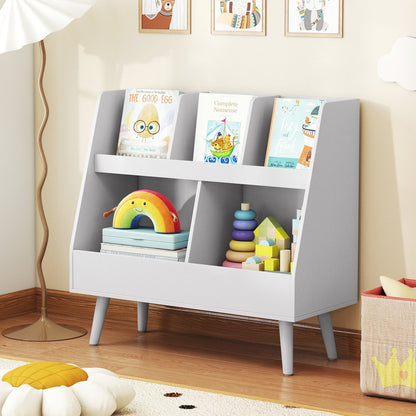 Kids Bookshelf and Toy Organizer 5-Cube Storage Unit