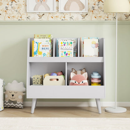 Kids Bookshelf and Toy Organizer 5-Cube Storage Unit