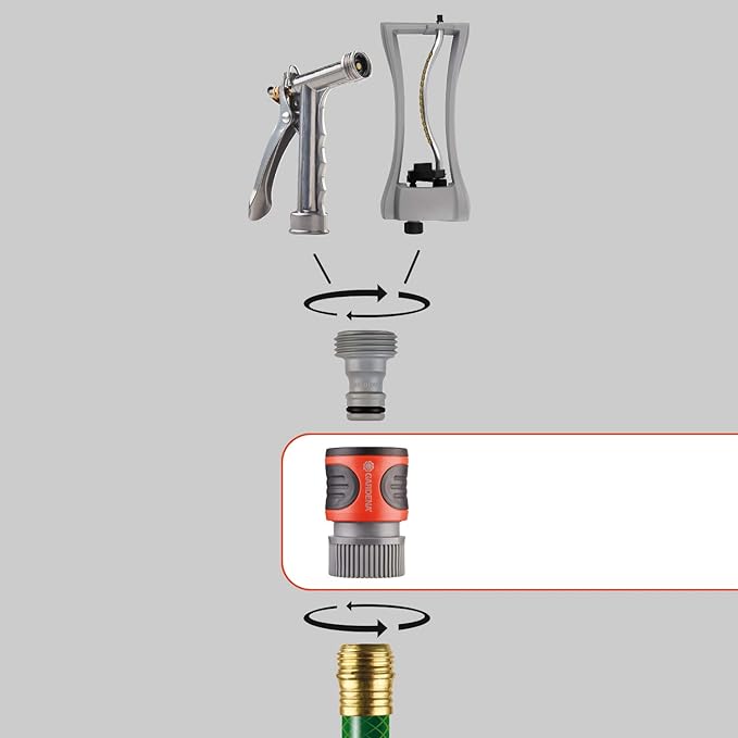 Classic Garden Hose Connector with Water Stop