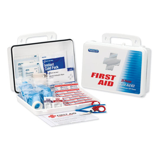 PhysiciansCare Office First Aid Kit, for Up to 25 People, 131 Pieces, Plastic Case