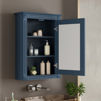 20" Wall Mounted Bathroom Storage Cabinet with Mirror