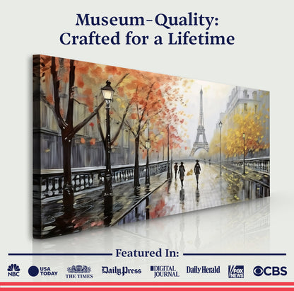 Parisian Rain Cityscape Wall Art