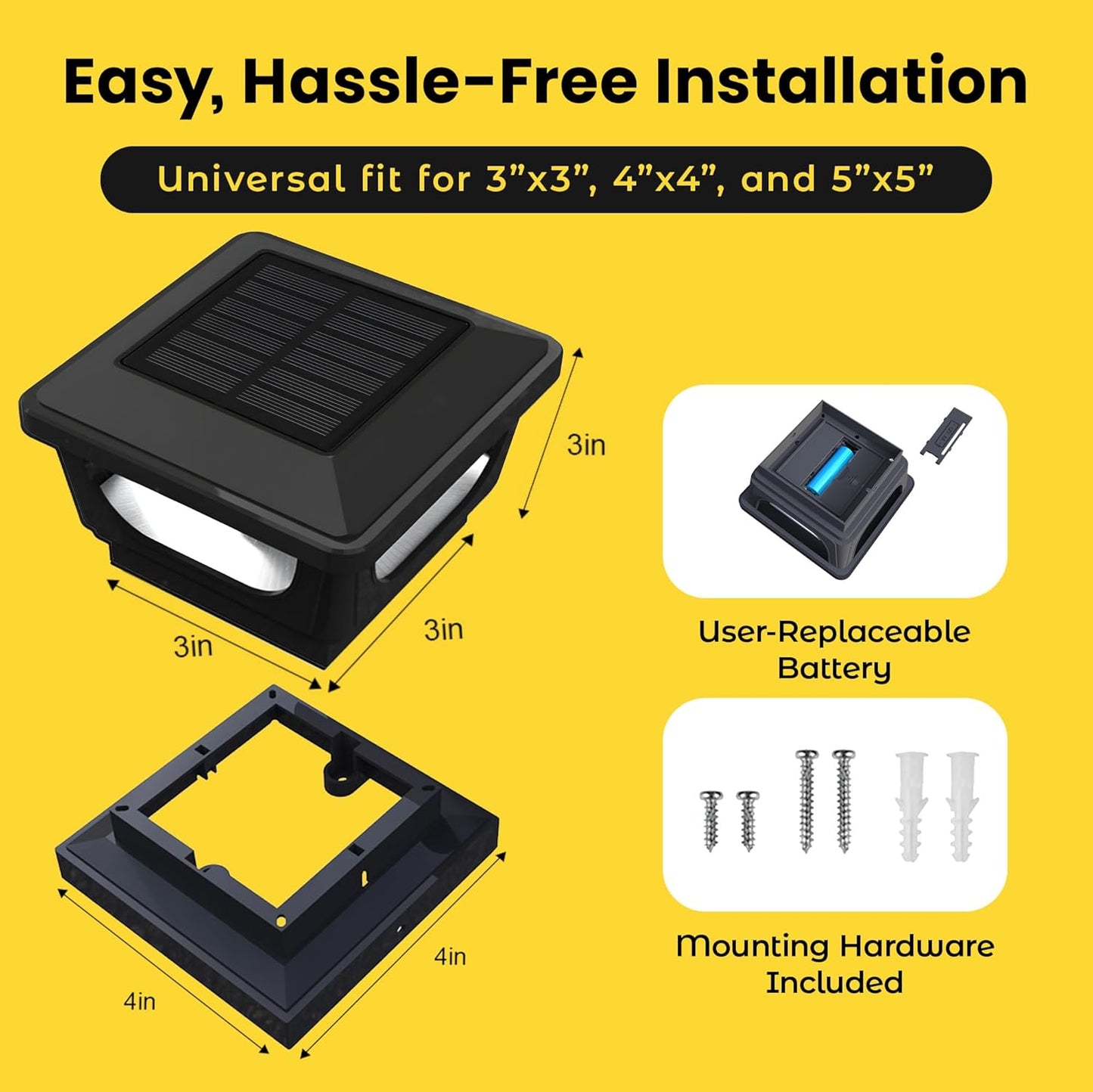 Solar Post Cap Lights BICSGL-12
